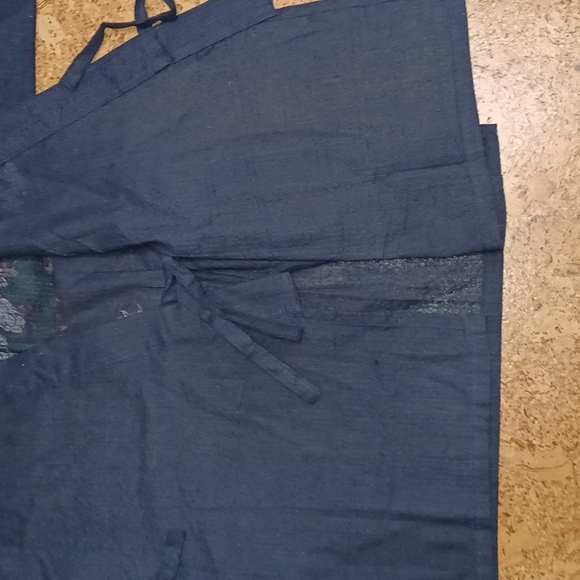 Men's Two Piece Navy Jinbei With Dragon Graphic Front & Back, NWT - Picture 5 of 13